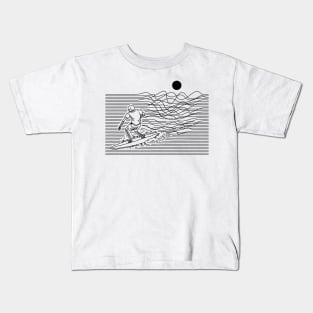 Surf Line (for Bright Color) Kids T-Shirt